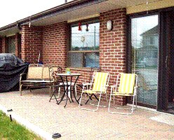 Cedar Grove unit outdoor patio