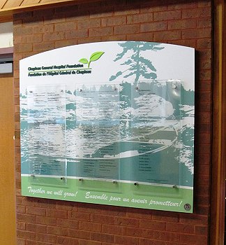 Donor recognition wall
