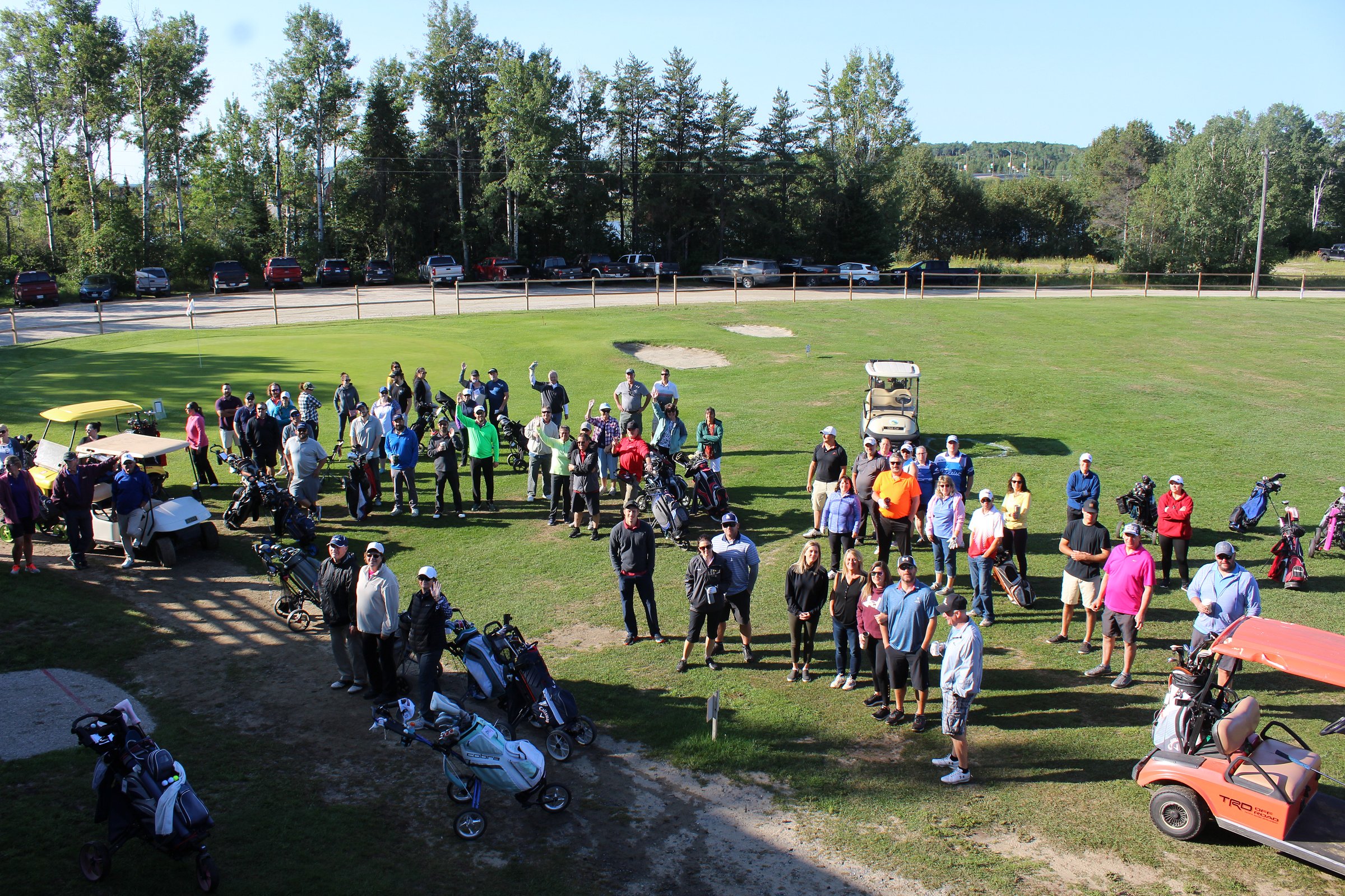 Golf tournament players
