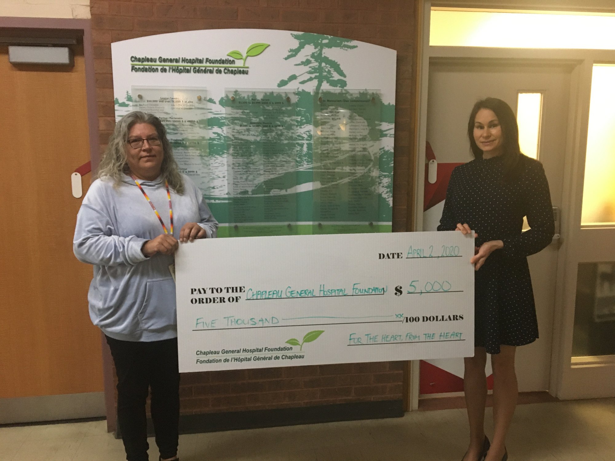 Donation from Brunswick House for Heart Campaign