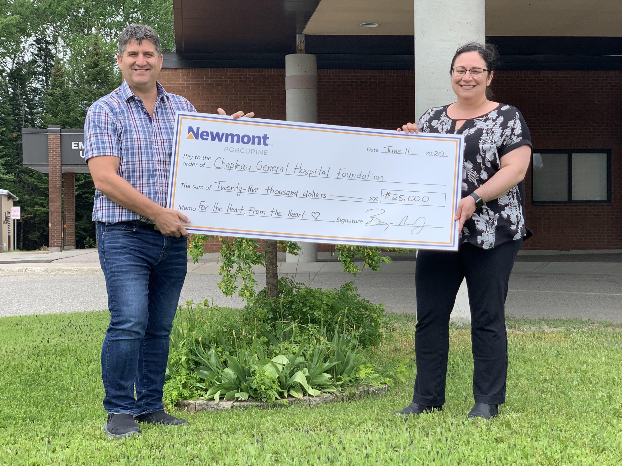 Donation from Newmont